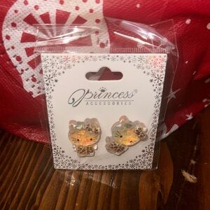 Princess Accessories hello Kitty in leopard print Earrings
